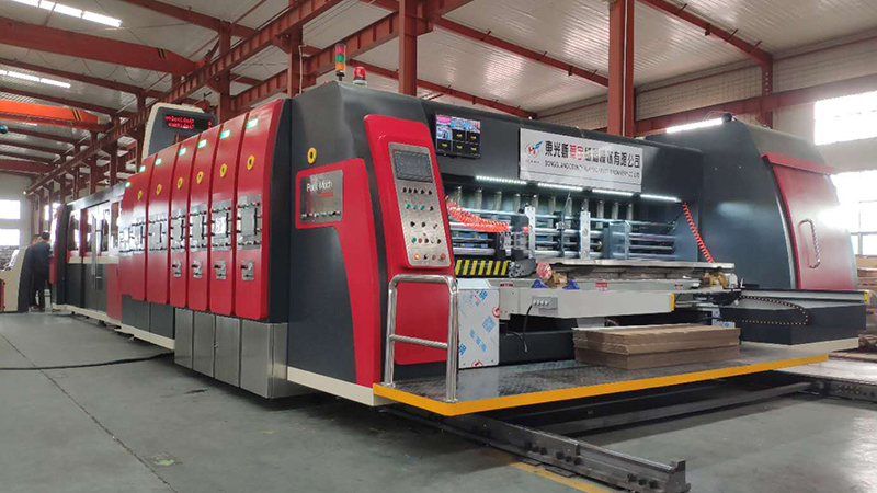 Série HS-B Combiné Imprimeur Flexo Plieuse-Colleuse avec Cercleuse Automatique