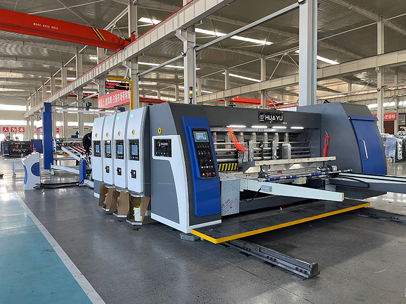 Combiné Imprimeur Flexo  avec Sécheur, Mitrailleuse et Palettiseur