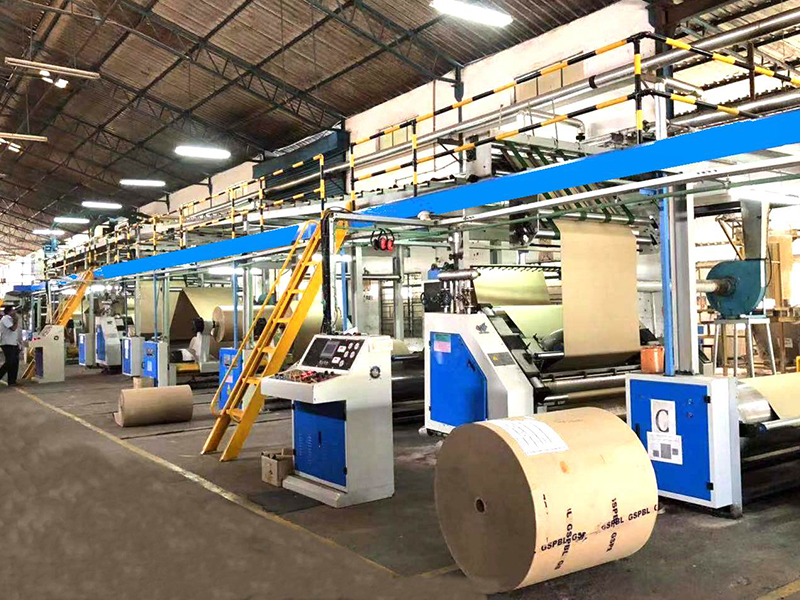 Ligne de Production de Carton Ondulé 3/5/7 Plis